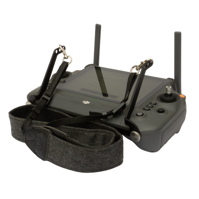 Roboterwerk - Schultergurt für DJI RC Plus Controller, rutschfeste horizontale Aufhängung, schnell montierbar, schwarz eloxiert, Aluminium